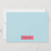 Invitation Patinage sur glace asiatique fête d'anniversaire (Dos)