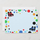 Invitation Patinage sur glace Partie de patinage s (Dos)