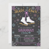 Invitation Patinage sur glace Patinage sur glace F (Devant)