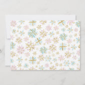 Invitation Patinage sur glace, Pays merveilleux d'hiver avec  (Dos)