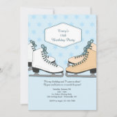 Invitation Patinons sur glace (Devant)