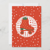 Invitation Patins aux fraises | Patinage à roulettes Rétro An (Dos)