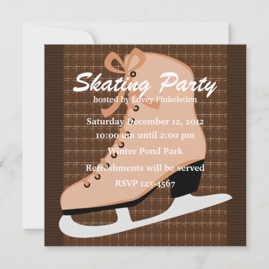 Invitation Patins et Twitter (Devant)