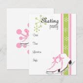 Invitation Patins sur glace (Devant / Derrière)