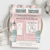 Invitation pâtisserie Paris Pink Bat mitzvah