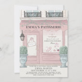 Invitation pâtisserie Paris Pink Fête des mariées (Devant)