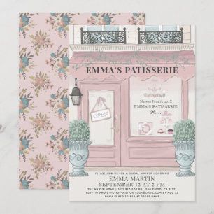 Invitation pâtisserie Paris Pink Fête des mariées