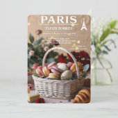 Invitation Pâtisseries de Paris Macarons Magazine Thème (Debout devant)
