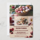 Invitation Pâtisseries de Paris Macarons Magazine Thème (Devant)
