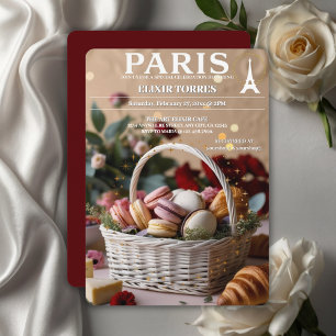 Invitation Pâtisseries de Paris Macarons Magazine Thème