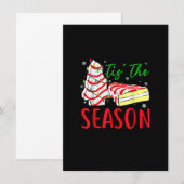 Invitation Pâtisseries en forme de sapin de Noël Debbie-Becky (Devant / Derrière)