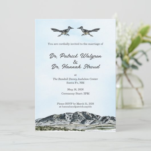 Invitation Patrick and Hannah Wedding (Debout devant)