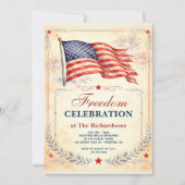 Invitation Patriotic America's 250th Freedom Celebration (Devant)