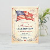 Invitation Patriotic America's 250th Freedom Celebration (Debout devant)