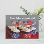 Invitation Patriotic Cupcakes (Debout devant)