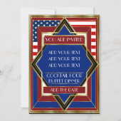 Invitation Patriotic Deco USA (Devant)