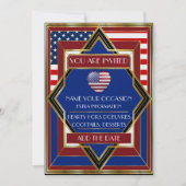 Invitation Patriotic Deco USA (Devant)