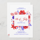 Invitation Patriotic Garden Party (Devant / Derrière)