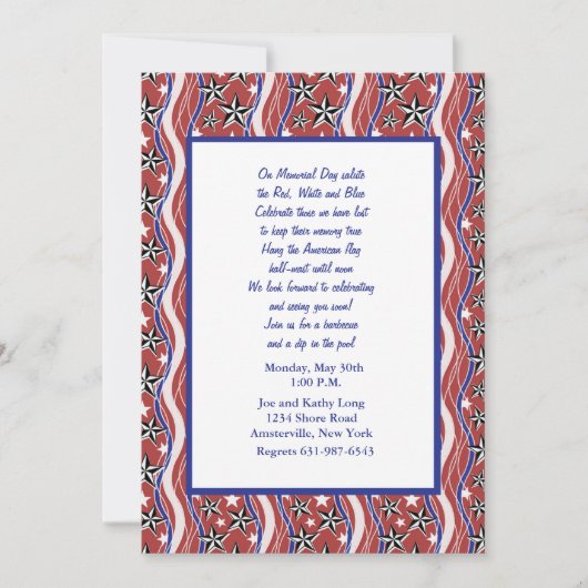 Invitation Patriotic Spirit (Devant)