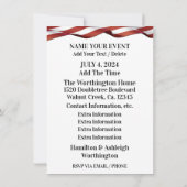 Invitation Patriotique (Dos)