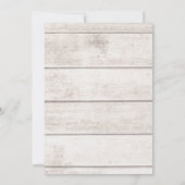 Invitation Patriotique 4 juillet barbecue Bois rustique (Dos)