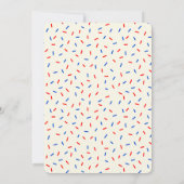 Invitation Patriotique 4 juillet Fun Vanilla Cupcake Annivers (Dos)