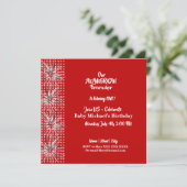 Invitation Patriotique Américain Drapeau Firecracker Annivers (Debout devant)