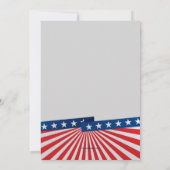 Invitation patriotique américaine de photo de (Dos)