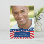 Invitation patriotique américaine de photo de (Debout devant)