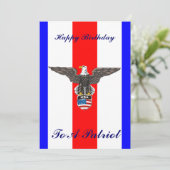 Invitation Patriotique Anniversaire (Debout devant)