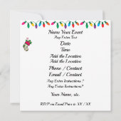 Invitation Patriotique / Avion de combat Noël (Dos)