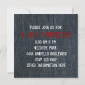 Invitation patriotique Blue Denim (Dos)