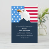 Invitation patriotique chauve d'Eagle (Debout devant)