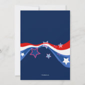 Invitation patriotique de photo de collecteur de (Dos)