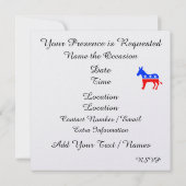 Invitation patriotique démocrate du Maryland - srf (Dos)