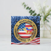 Invitation patriotique démocrate du Maryland - srf (Debout devant)