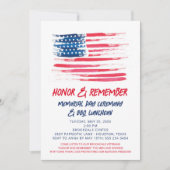 Invitation patriotique du drapeau américain (Devant)