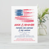 Invitation patriotique du drapeau américain (Debout devant)