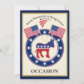 Invitation Patriotique États-Unis (Devant)