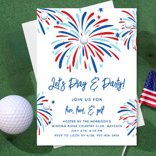 Invitation Patriotique Golf & Fireworks 4 juillet