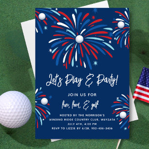 Invitation Patriotique Golf & Fireworks 4 juillet