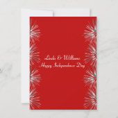 Invitation Patriotique Indépendance Firecracker Anniversaire  (Dos)