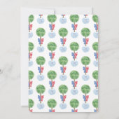 Invitation Patriotique Juillet 4 Wreath Mariage Dîner de répé (Dos)