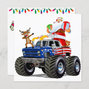 Invitation Patriotique / Monster Truck Noël