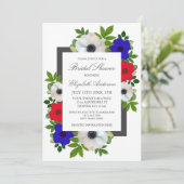 Invitation Patriotique Panda Anemone Fête des mariées (Debout devant)