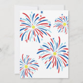 Invitation Patriotique Pickleball & Fireworks 4 juillet Parti (Dos)