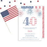 Invitation Patriotique Rouge Bleu Bleu Amusant 40e fête d'ann<br><div class="desc">Rejoignez-nous pour une spectaculaire célébration du 40e anniversaire ! Cette amusante invitation présente un thème patriotique rouge, blanc et bleu avec le numéro 40 au centre de la scène. Les éclats de feux d'artifice en rouge et bleu apportent une touche festive à cet événement marquant. Parfait pour une fête mémorable...</div>