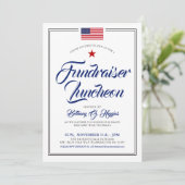 Invitation Patriotique Thème Événement American Flag Invitati (Debout devant)