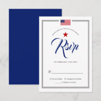 Patriotique Thème Événement Drapeau Américain RSVP