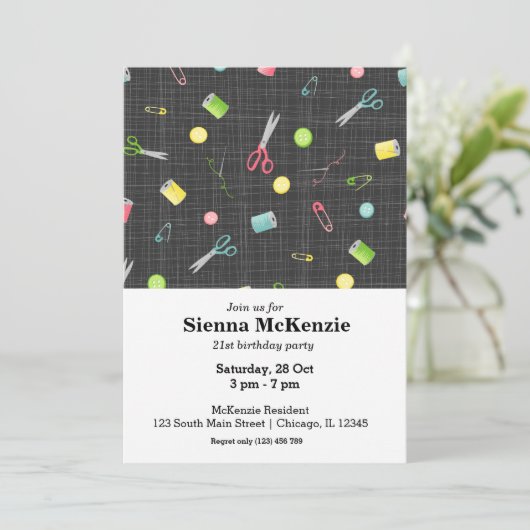 Invitation Patron de couture (Debout devant)